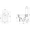 Чаша напольного унитаза BELBAGNO BB127CP
