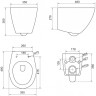 Чаша подвесного унитаза BELBAGNO BB125CH