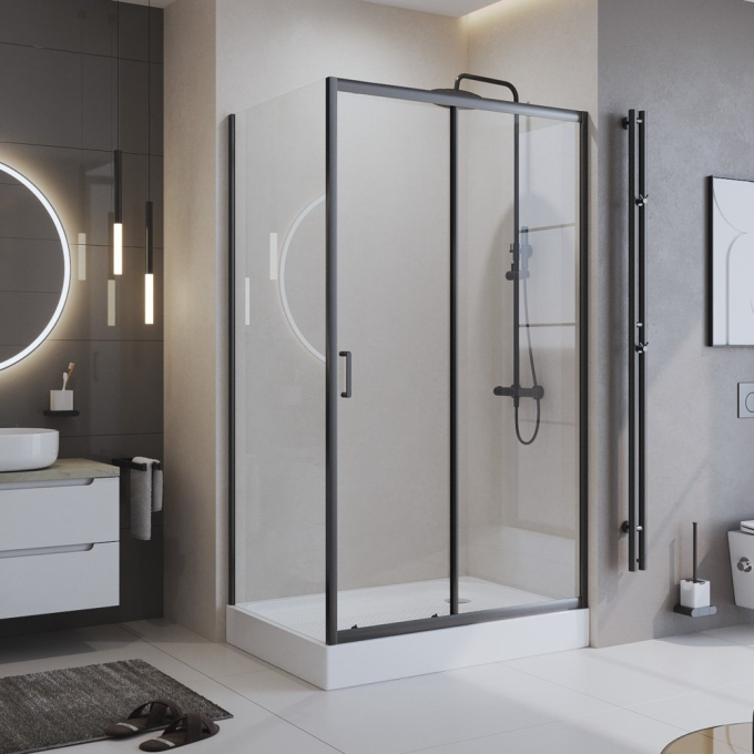 Душевой уголок BELBAGNO UNO-195-A-1-100-C-Cr